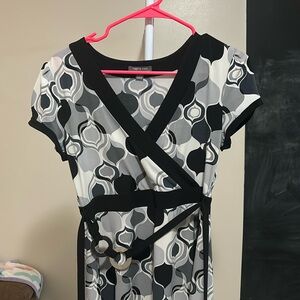 Apt. 9 stretch black/white dress - Small